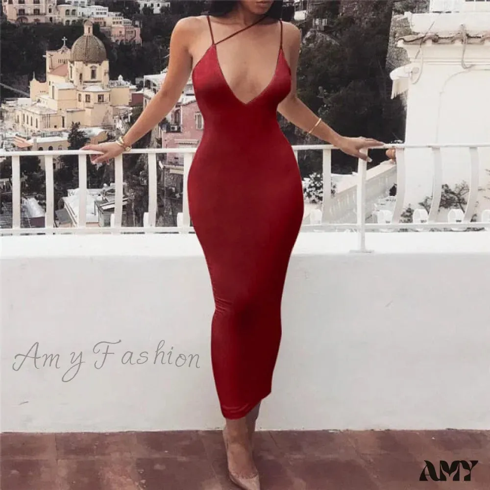 Amy Fashion - Fashion Ladies Long Party Bodycon Dresses