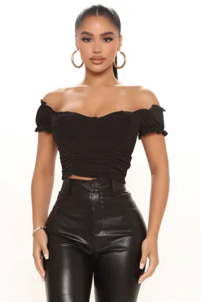 Ashana Off Shoulder Top - Black