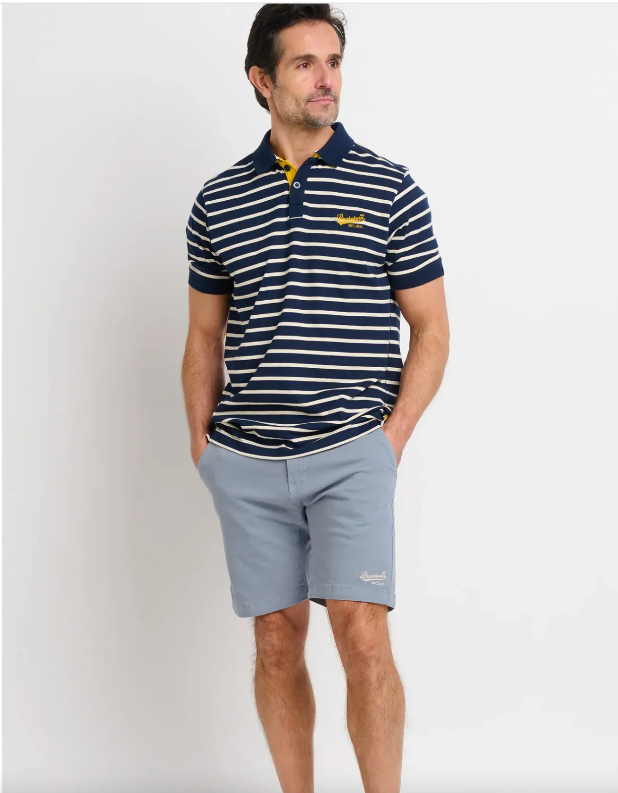 Brakeburn Grey Chino Shorts