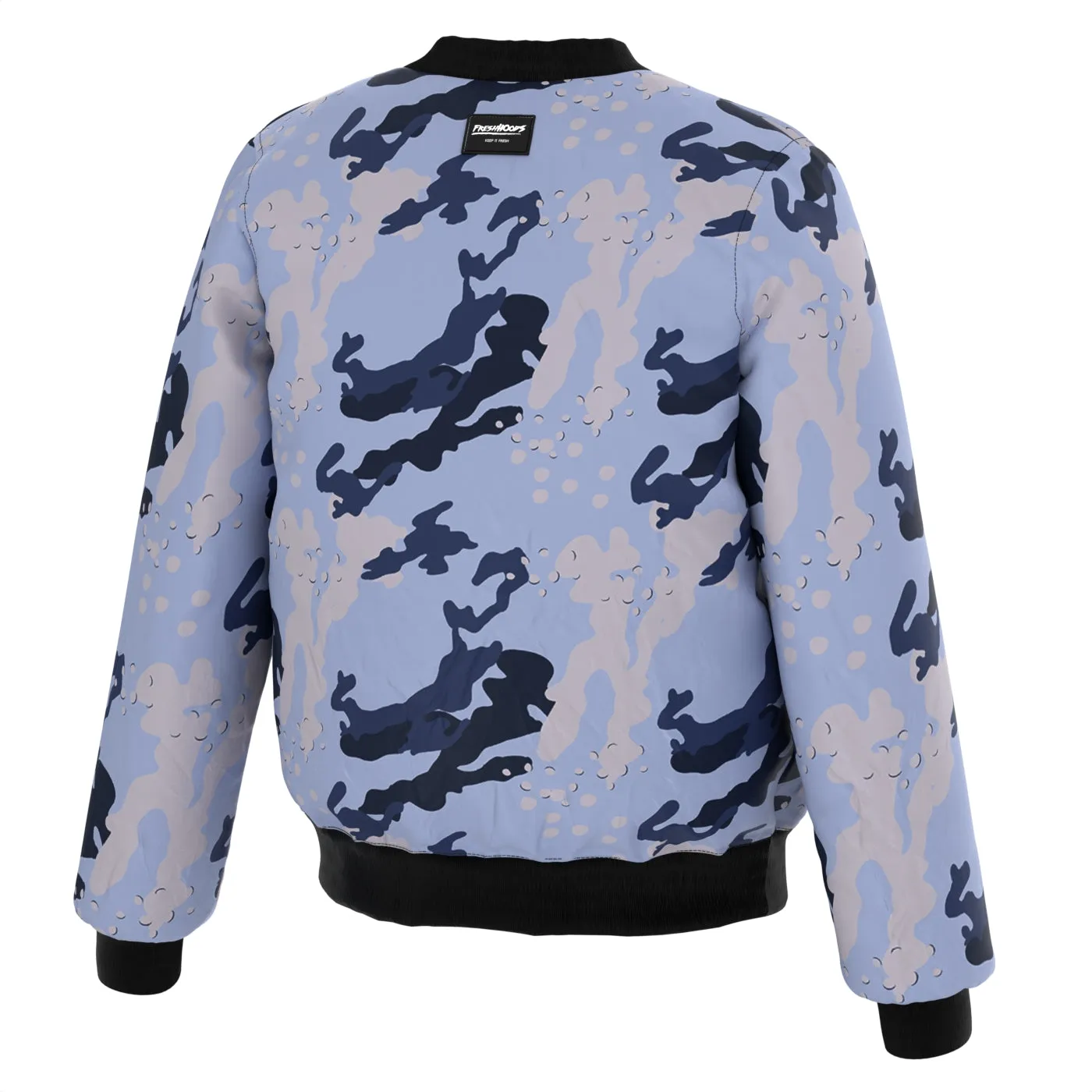 Camo Pattern Bomber Jacket