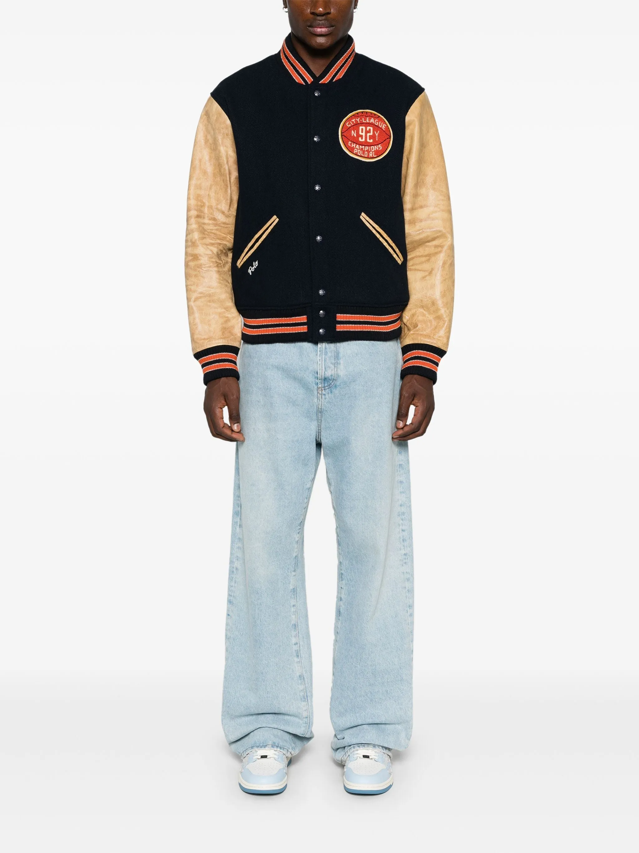 Chenille-Patch Bomber Jacket