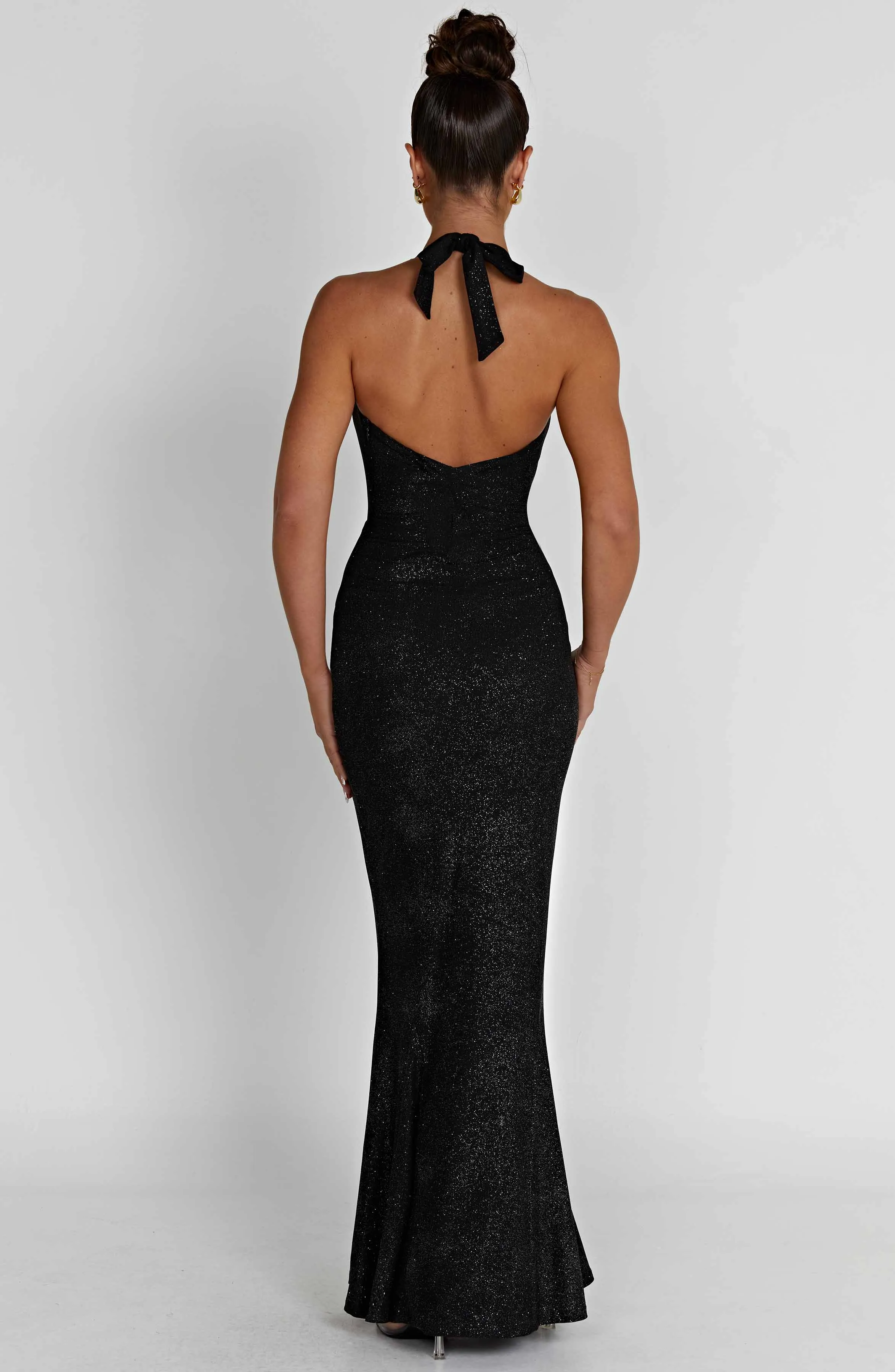 Chrishelle Maxi Dress - Black Sparkle