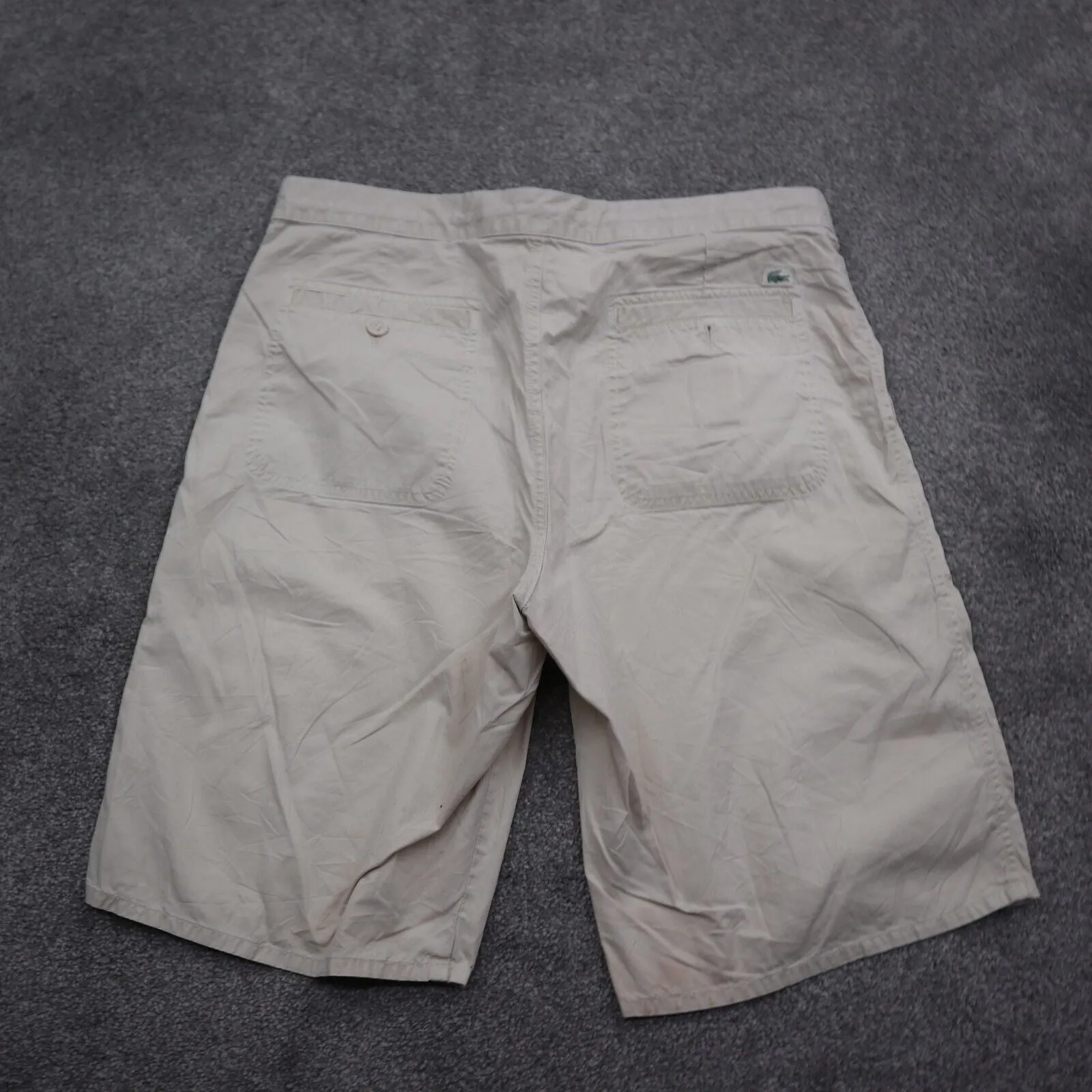 Columbia Men Chino Shorts Drawstring Pockets 100% Cotton Beige Gray SZ Taille 42