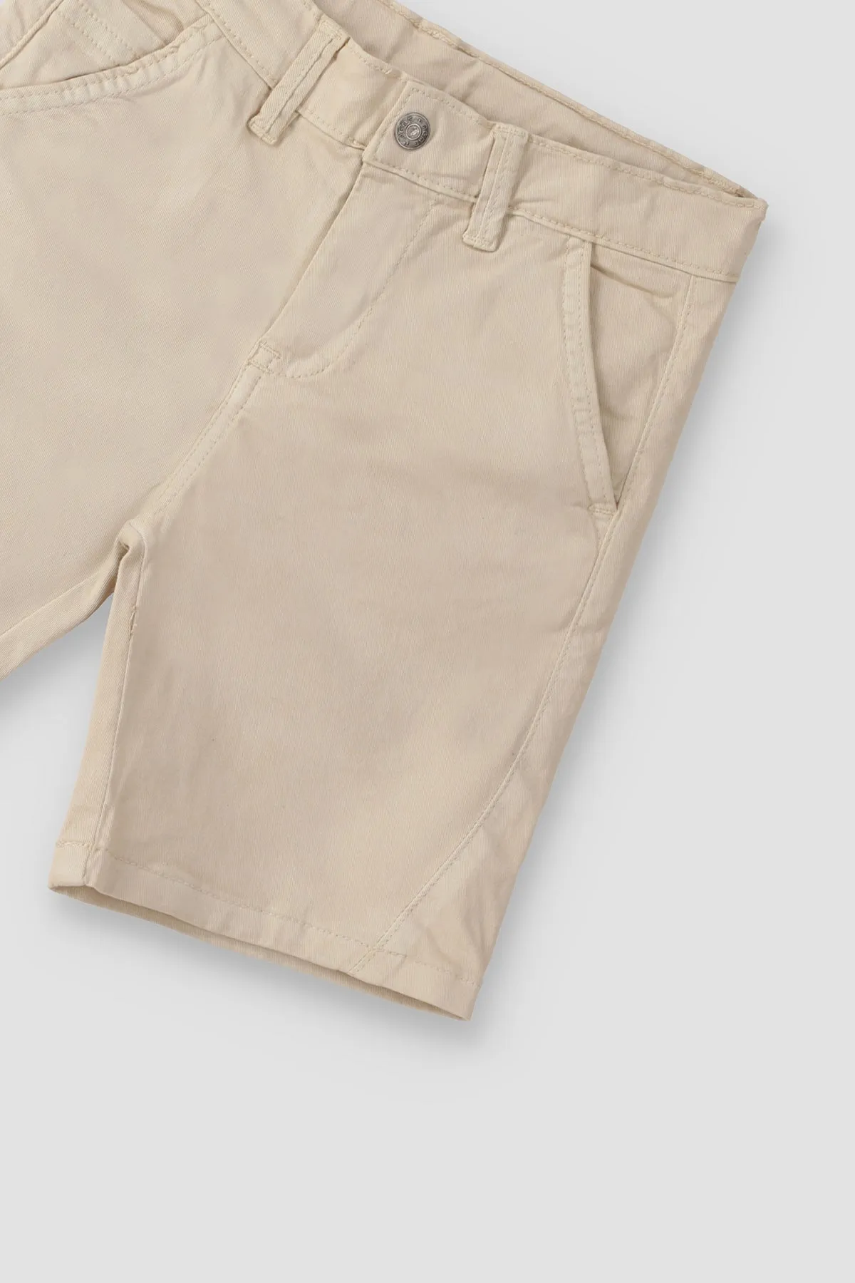 Cotton Short For Baby Boy - Beige