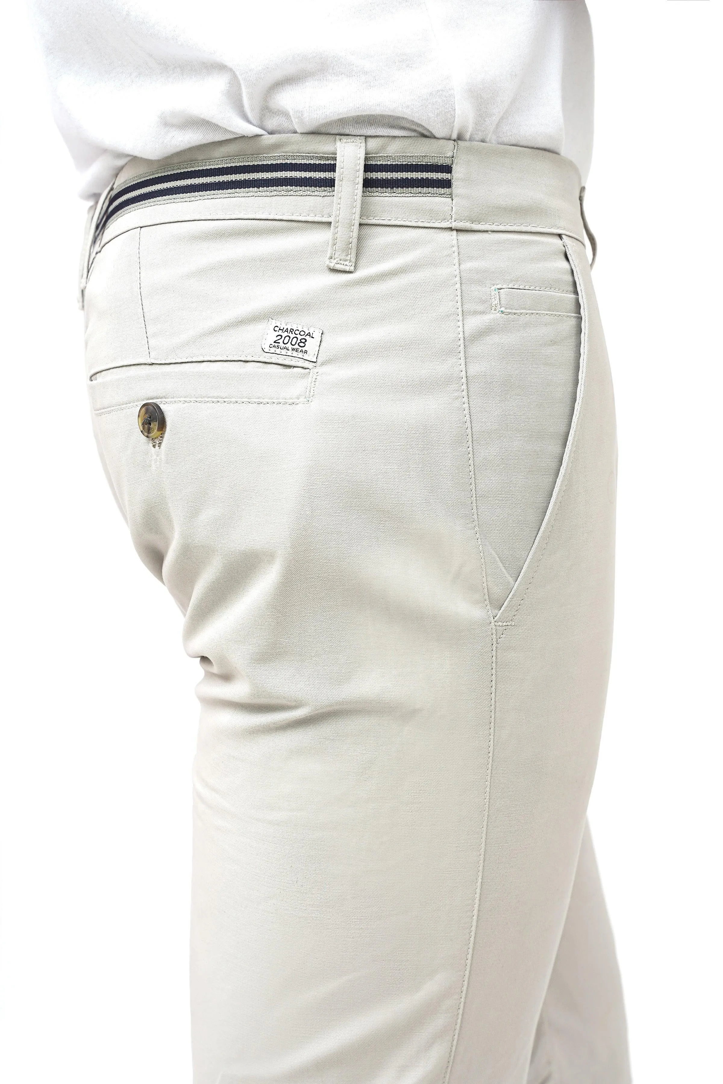 CROSS POCKET CHINO STONE SHORTS