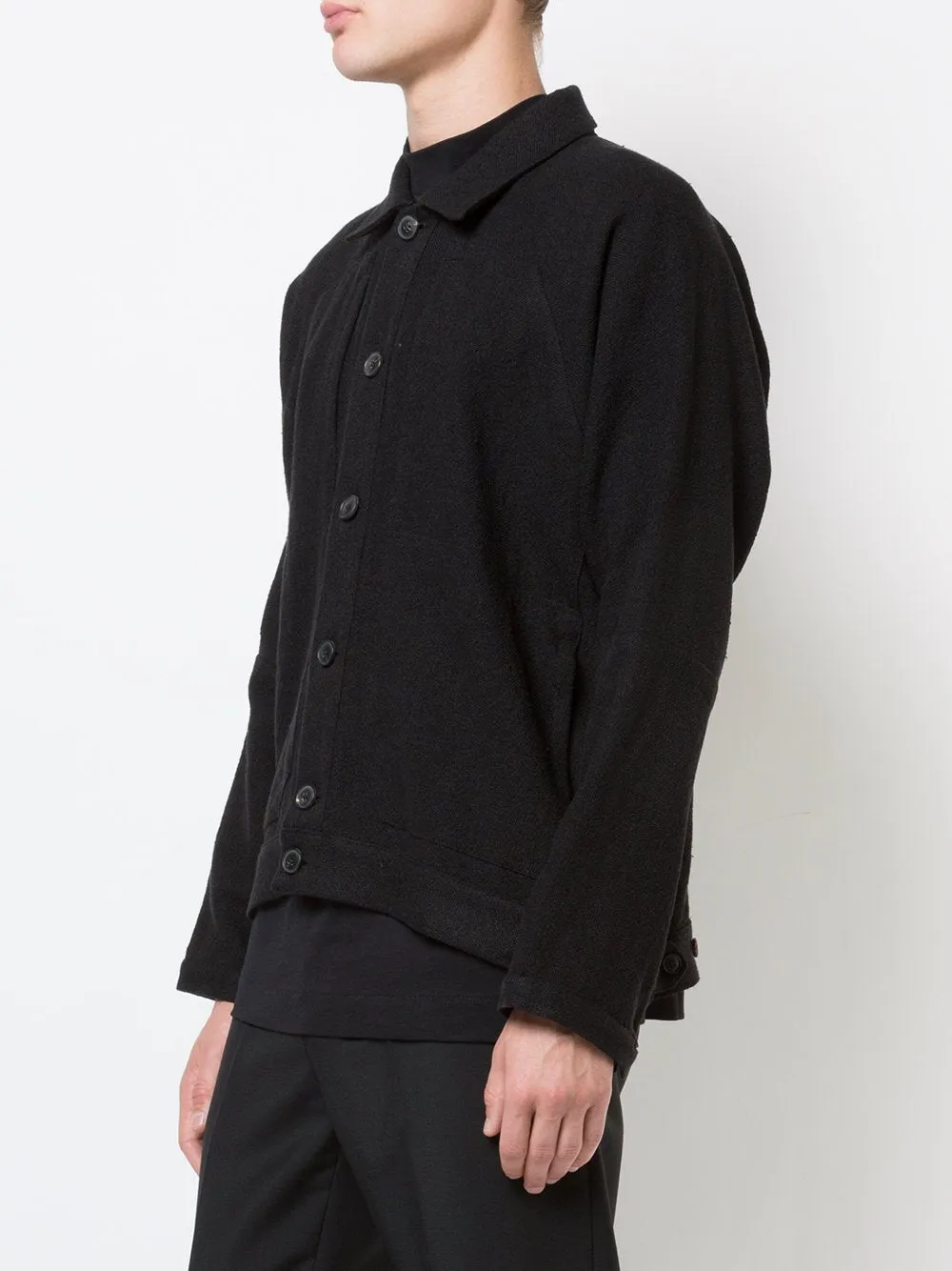 Deep Black Jutte Loose Jacket