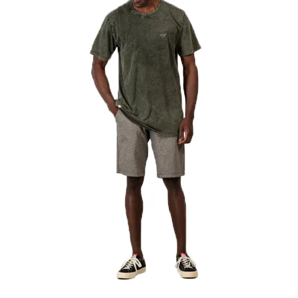 Flex Grip Chino Short Stone Green Linen