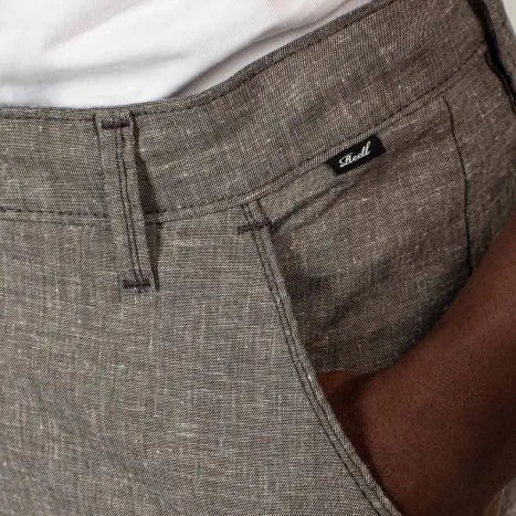 Flex Grip Chino Short Stone Green Linen