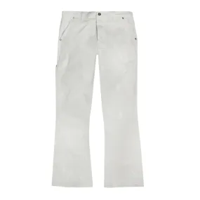 Gallery Department Stadium Uniform Flare Carpenter Jeans White