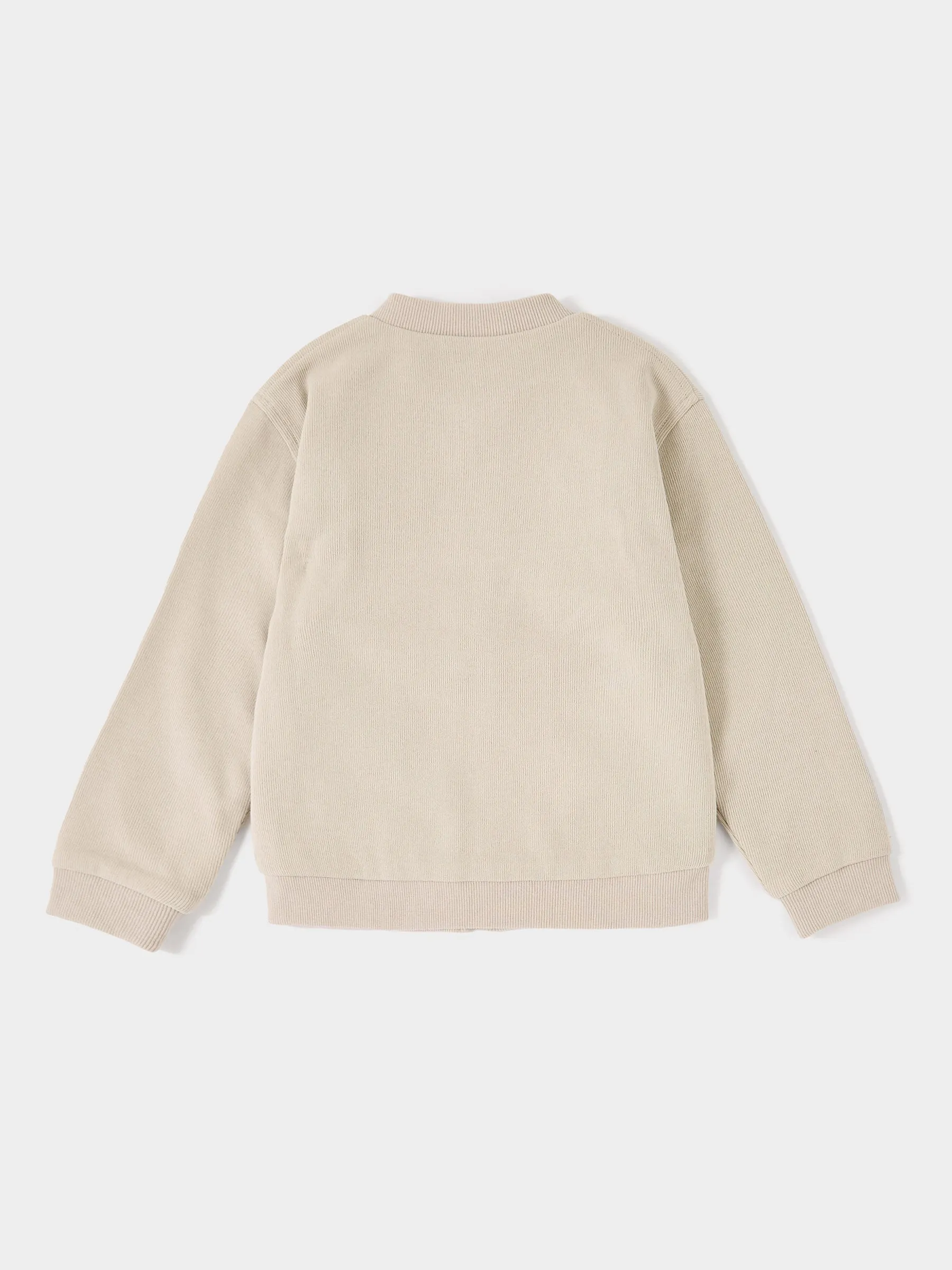 GWD Santiago Cream Zip Knit Bomber