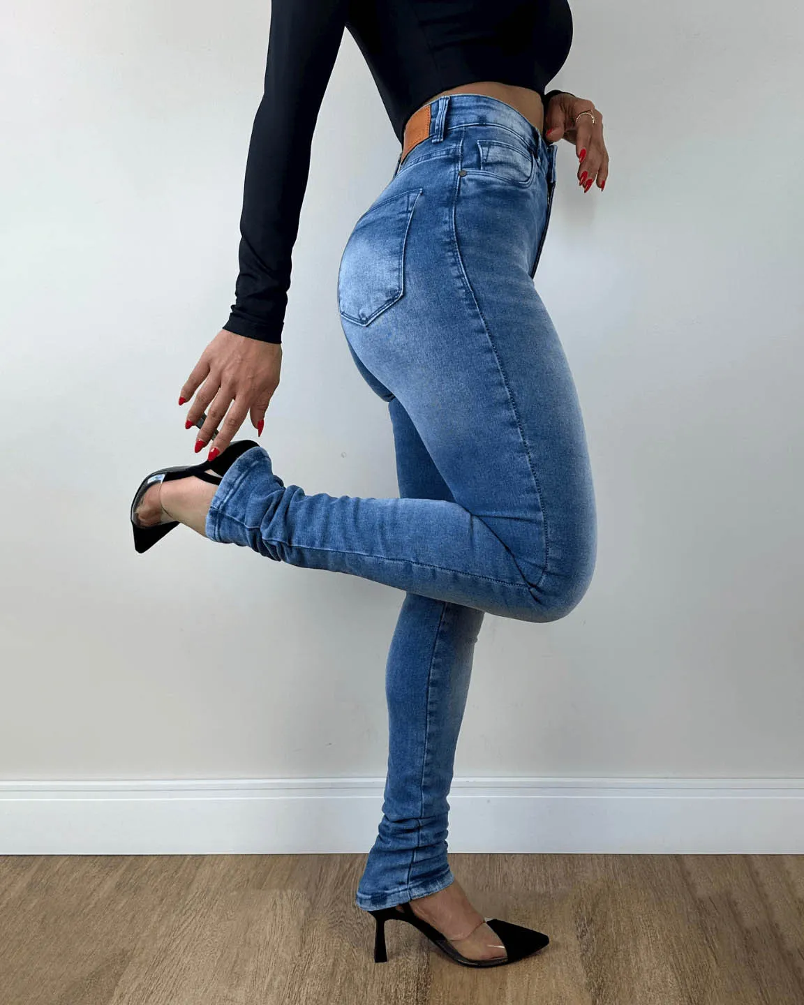 High-Rise Becky-Jeans