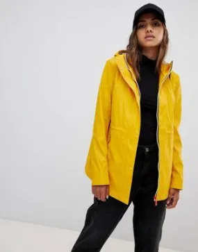 Hunter lightweight rubberised yellow rain mac