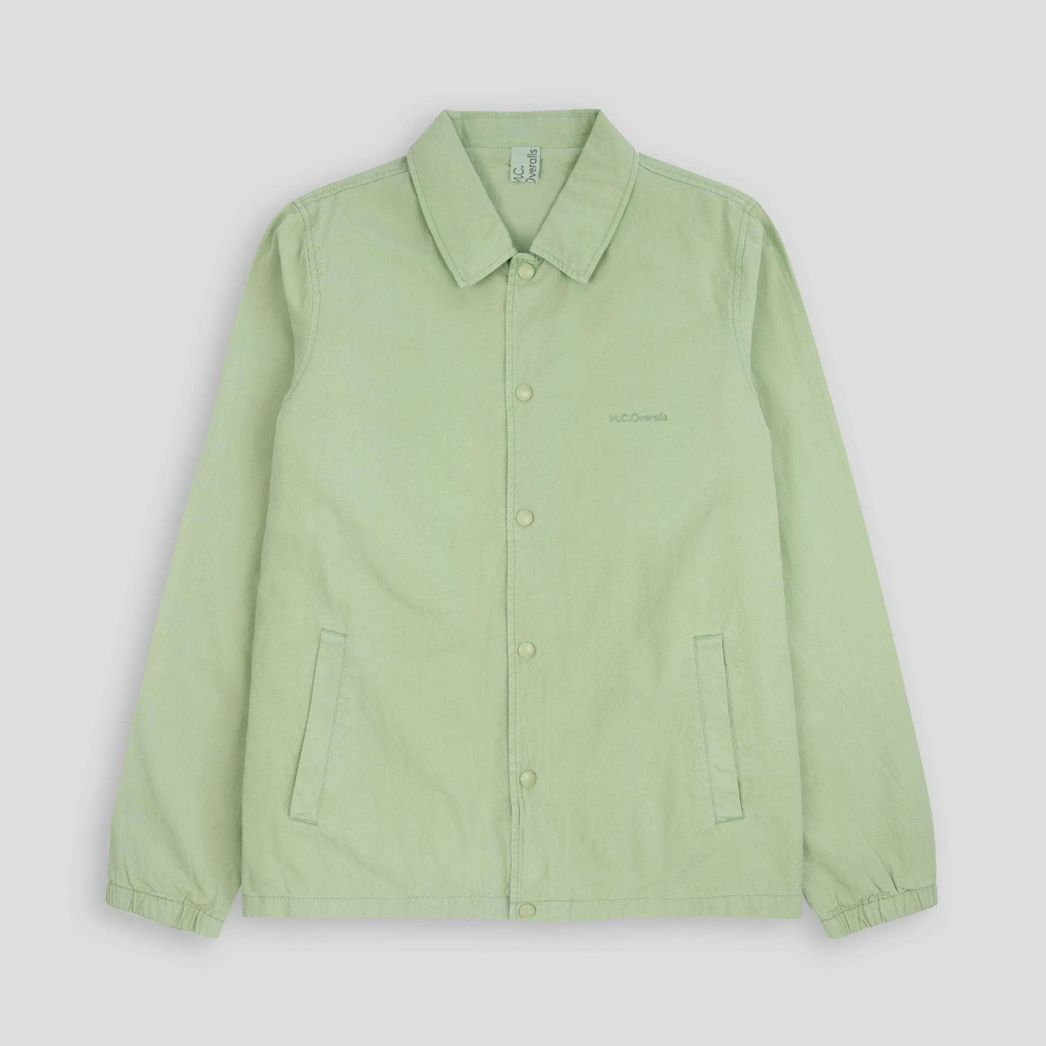 Lightweight Cotton Coach Jacket Dark Mint