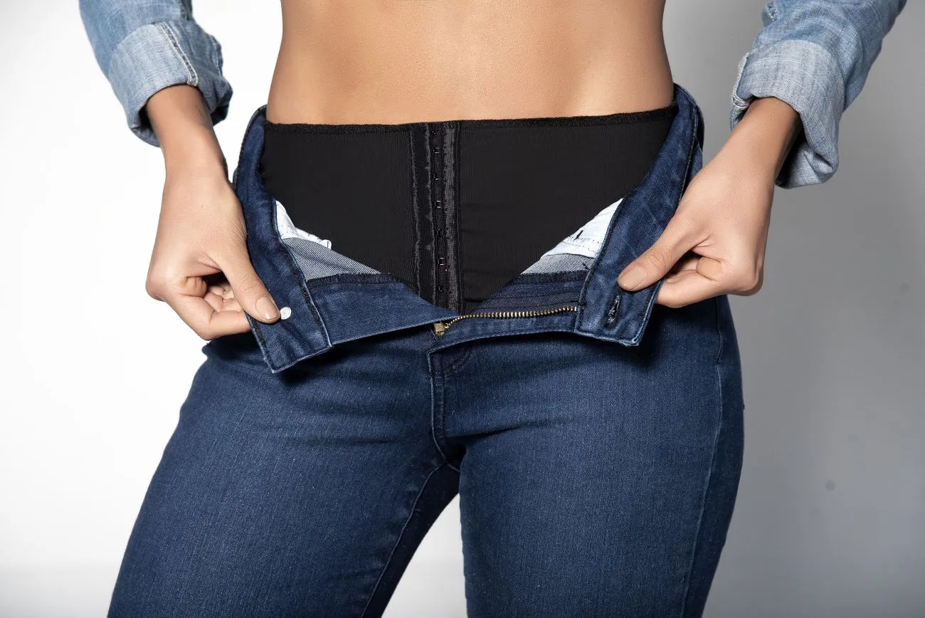 Mapale D Butt Lifting Jeans with Body Shaper Color Blue