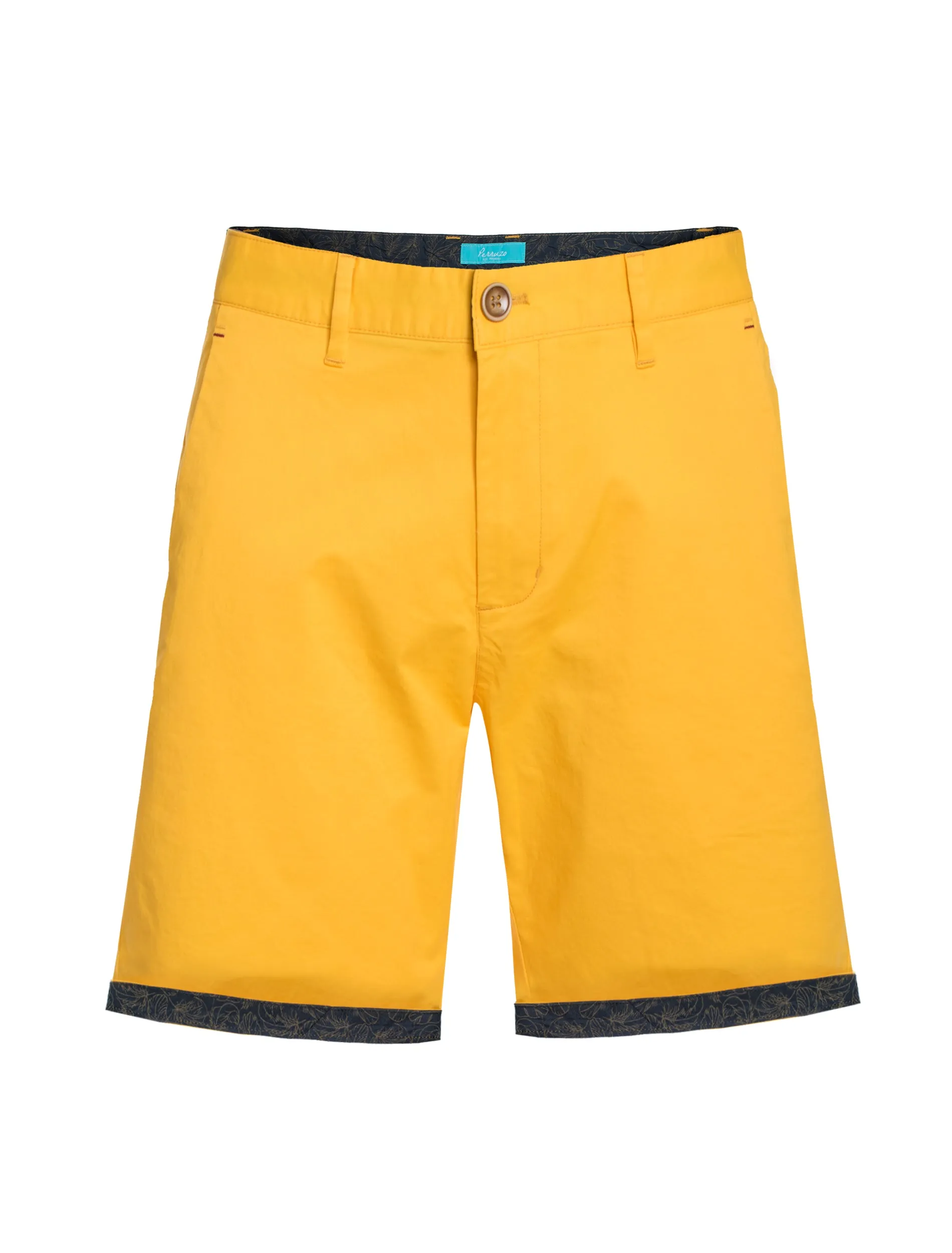 Men's cotton stretch Chino Shorts, Canary 5100