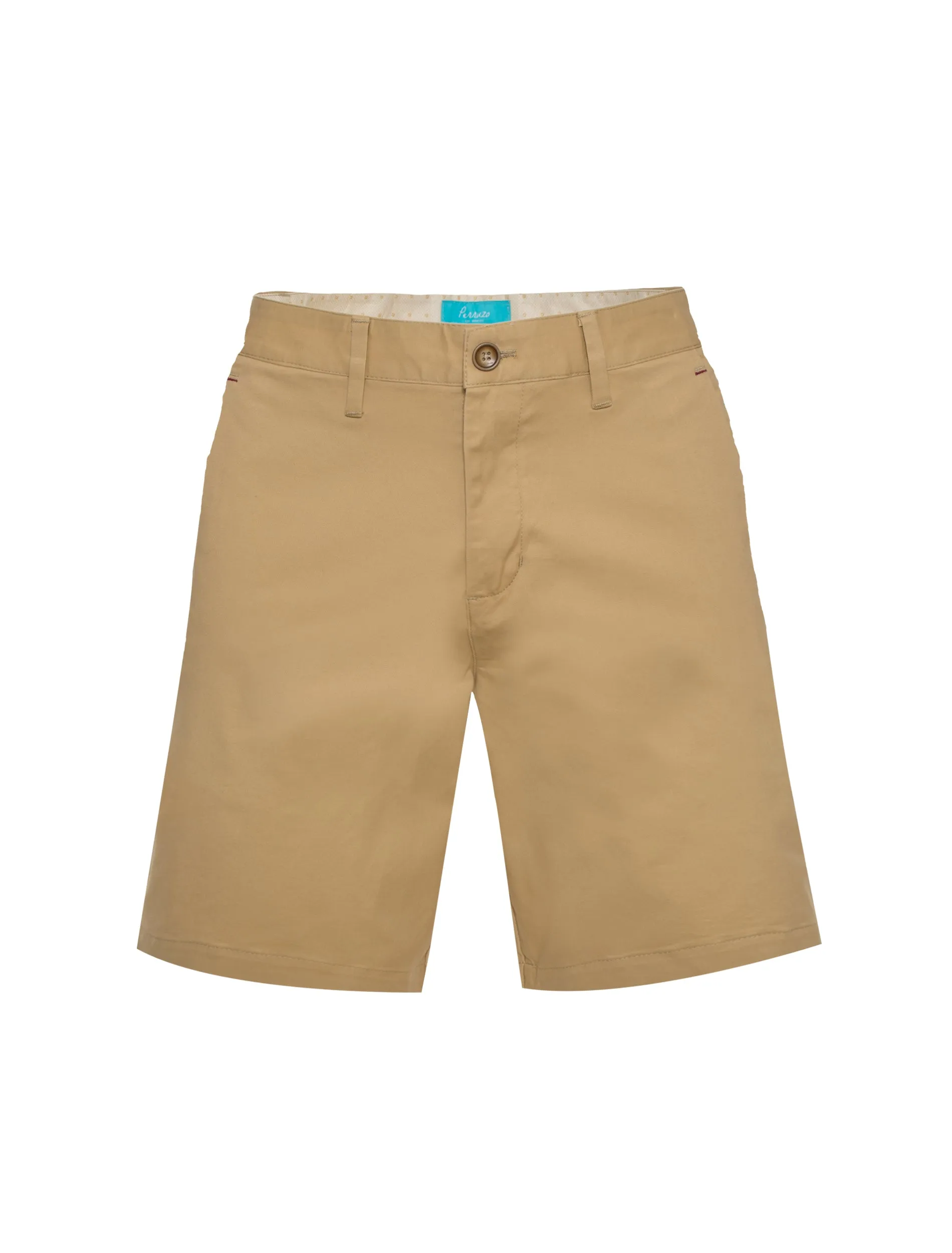 Men's cotton stretch Chino Shorts Khaki 5100