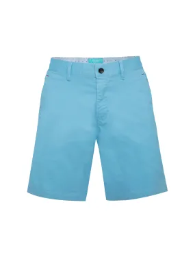 Men's cotton stretch Chino Shorts, Sky 5100