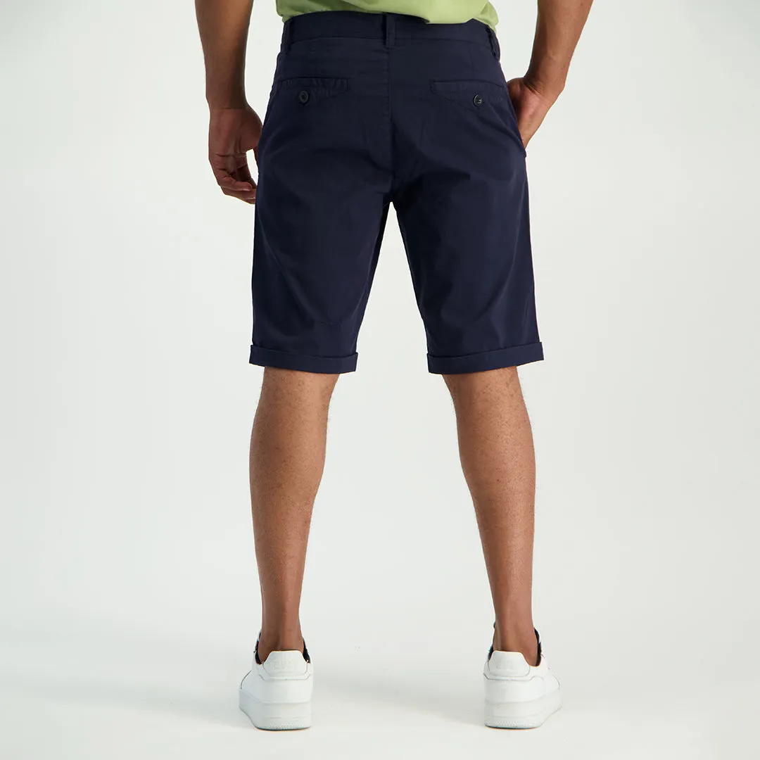 MENS ZAFF NAVY CHINO SHORTS (GARMENT-DYED)