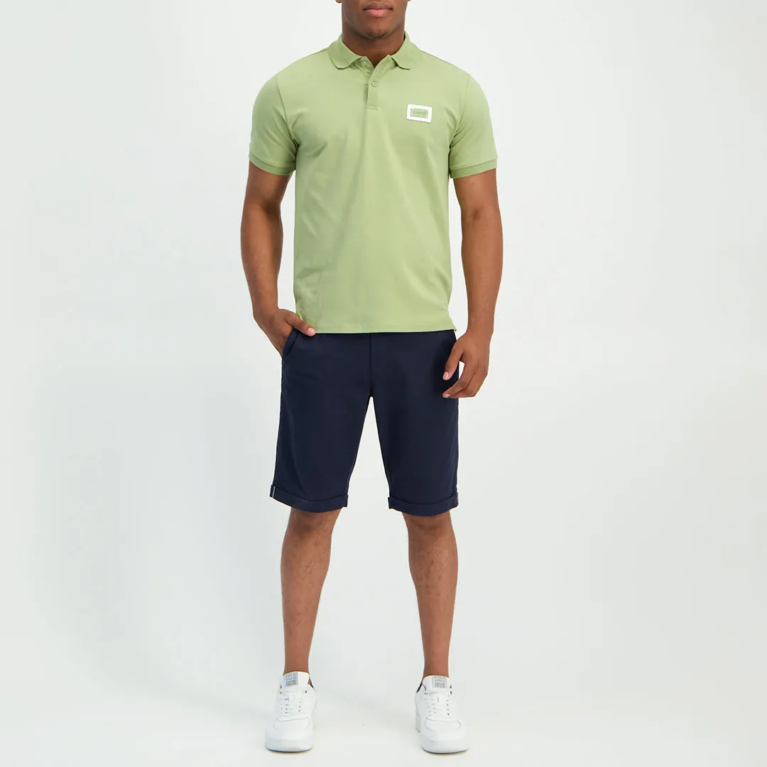 MENS ZAFF NAVY CHINO SHORTS (GARMENT-DYED)