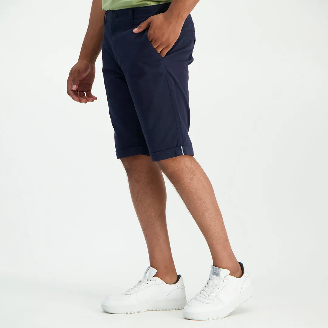 MENS ZAFF NAVY CHINO SHORTS (GARMENT-DYED)