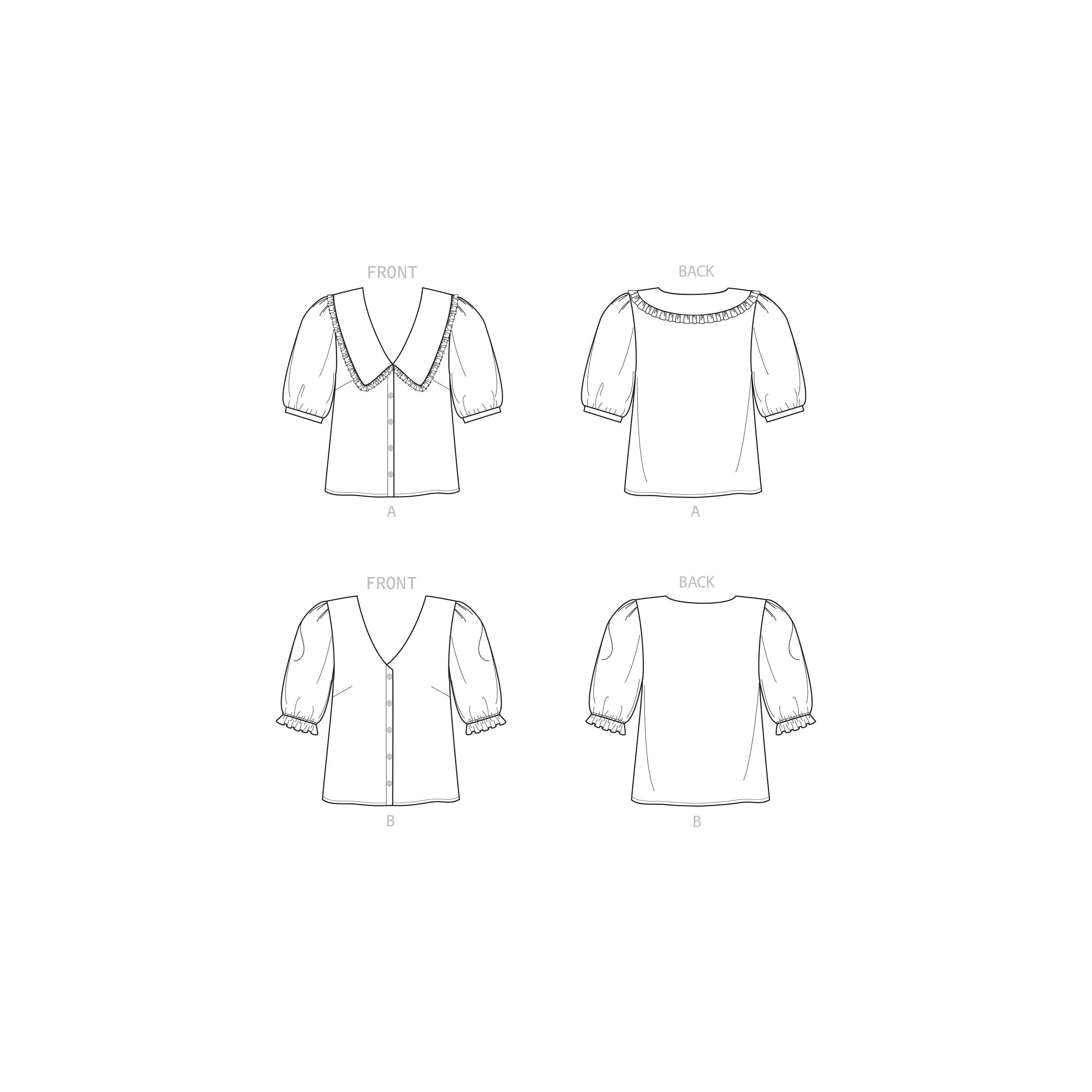 New Look Sewing Pattern 6707 Misses' Tops