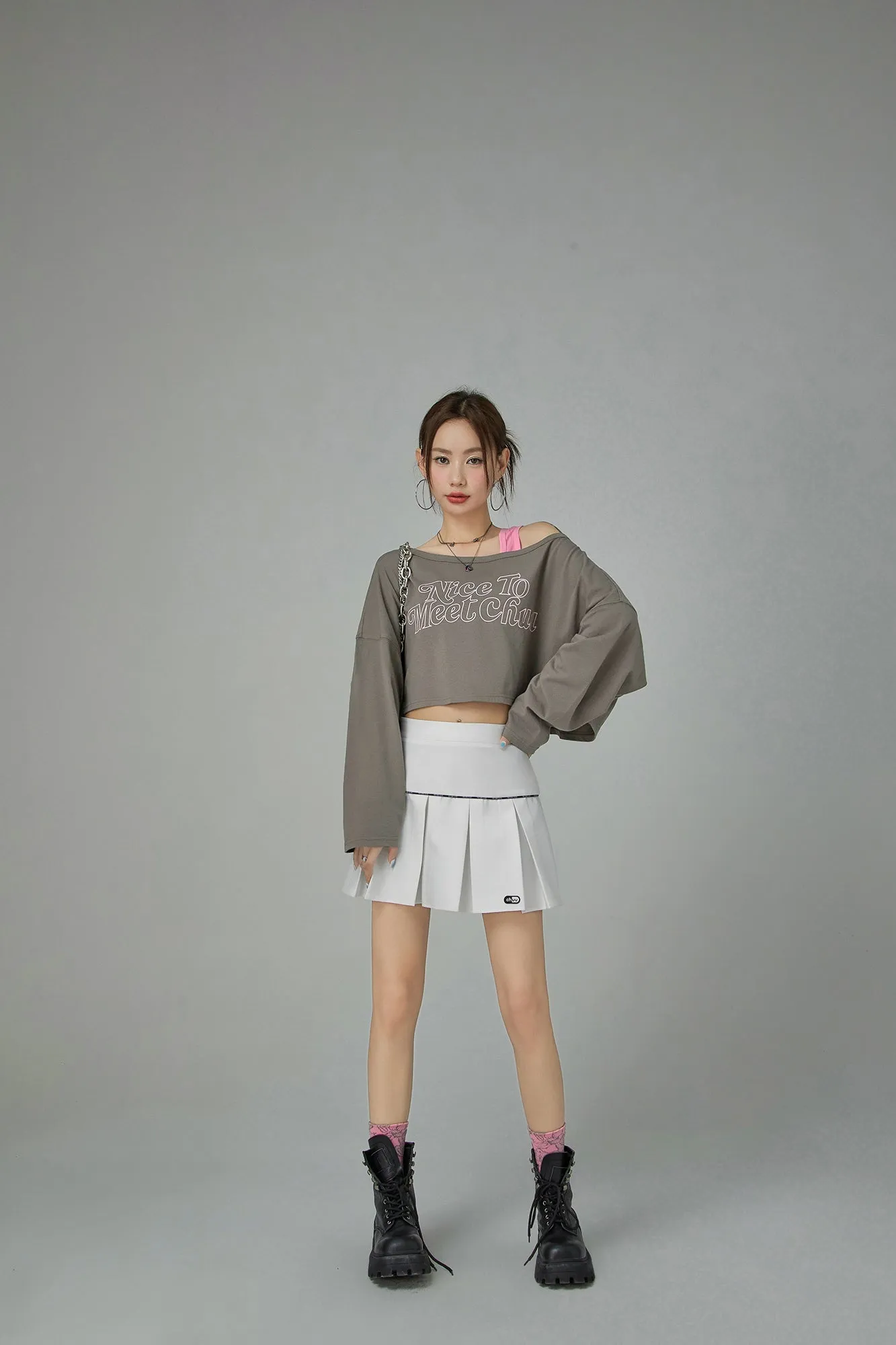 Nice To Meet Chuu Off Shoulder Top