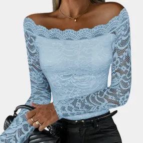 Off-Shoulder Lace Top