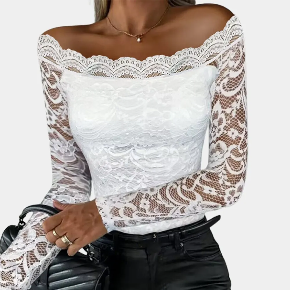 Off-Shoulder Lace Top