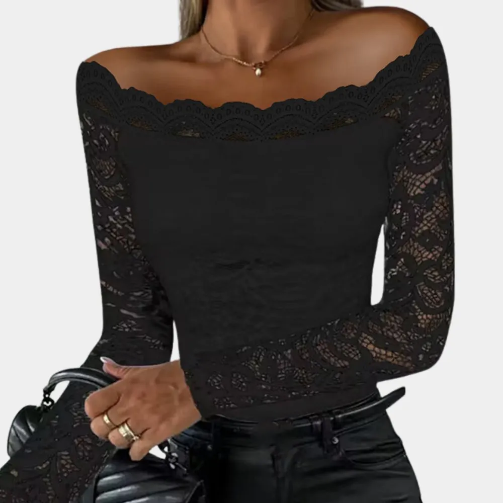 Off-Shoulder Lace Top