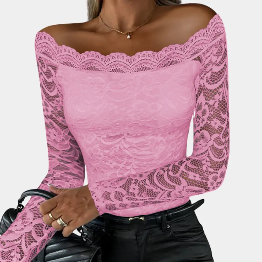 Off-Shoulder Lace Top