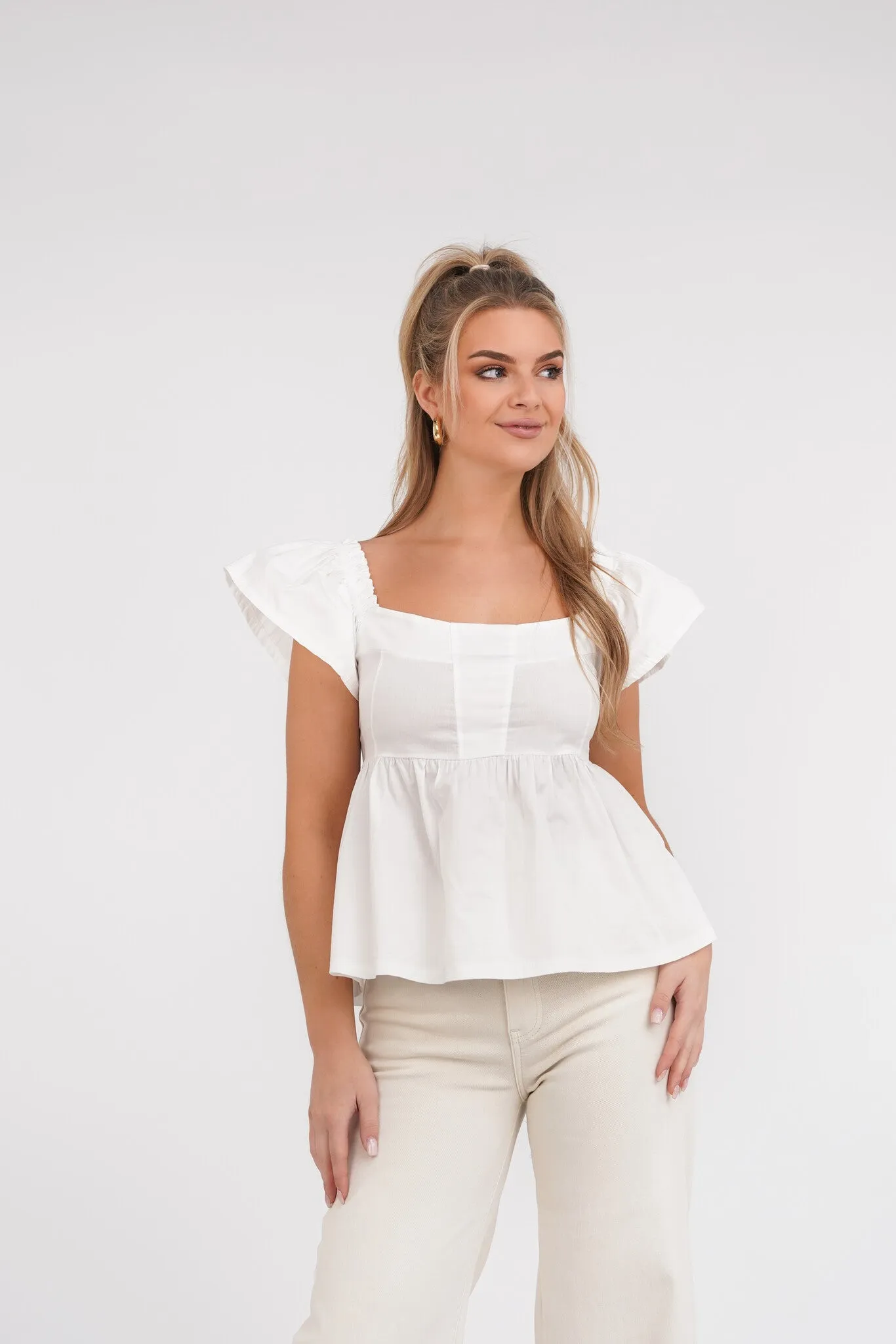 Peplum top wit