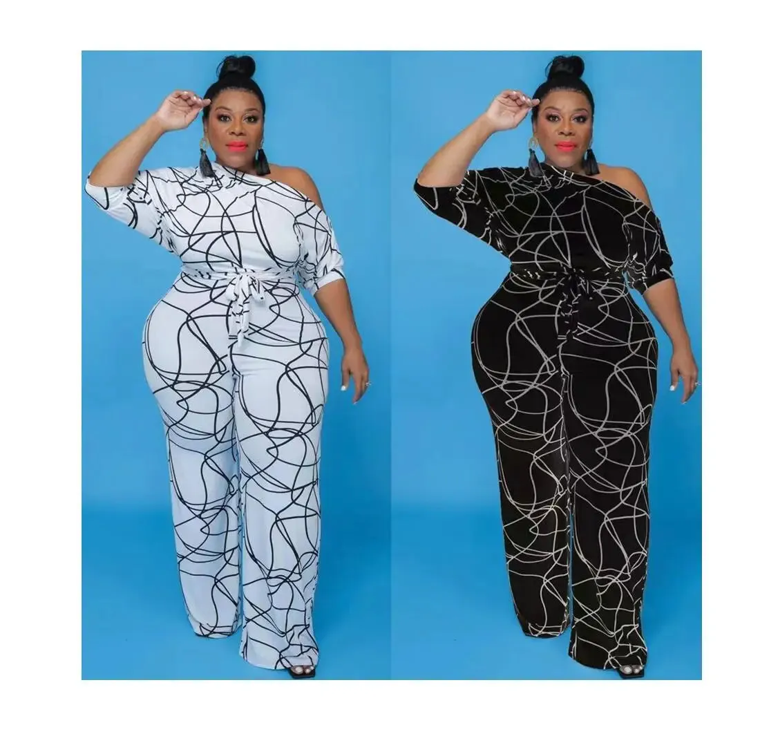 Plus Size Wide Legged Women Jumpsuits