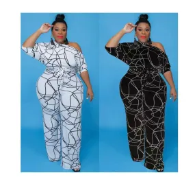 Plus Size Wide Legged Women Jumpsuits