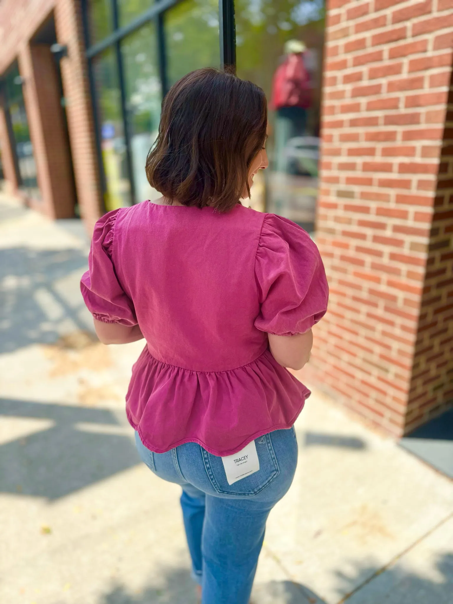 Pretty Plums Peplum Top