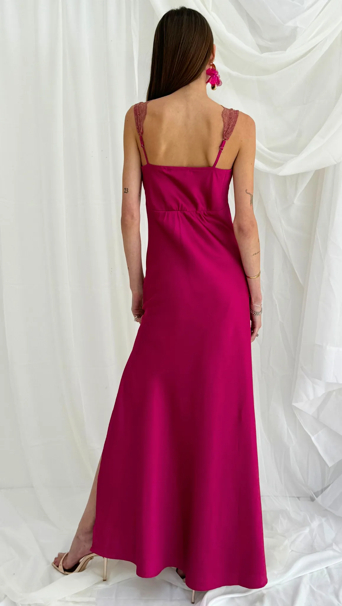 Reign Maxi Dress - Magenta Rose