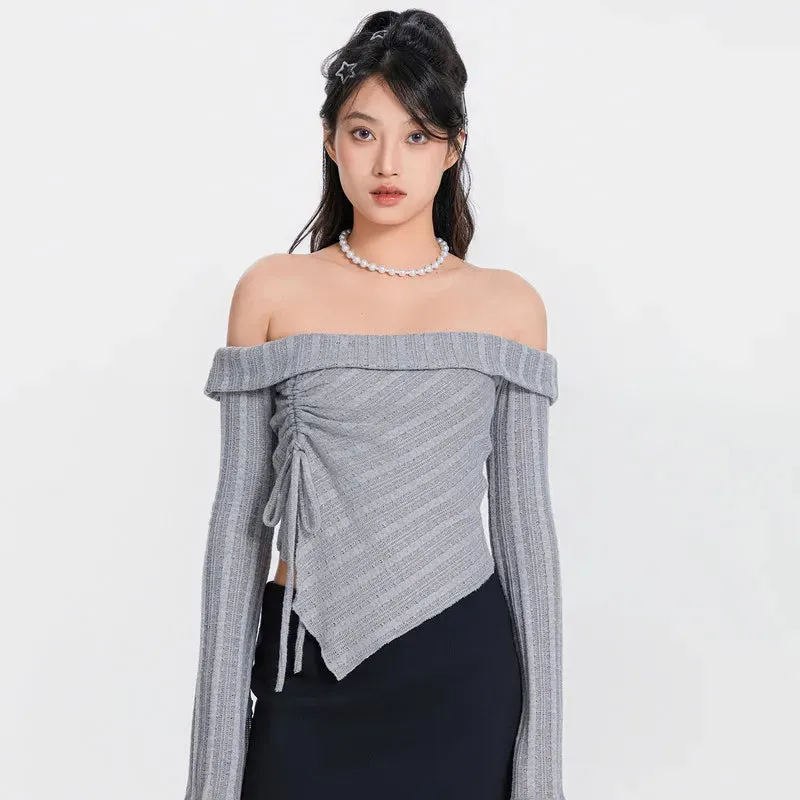 Ruched Off Shoulder Top