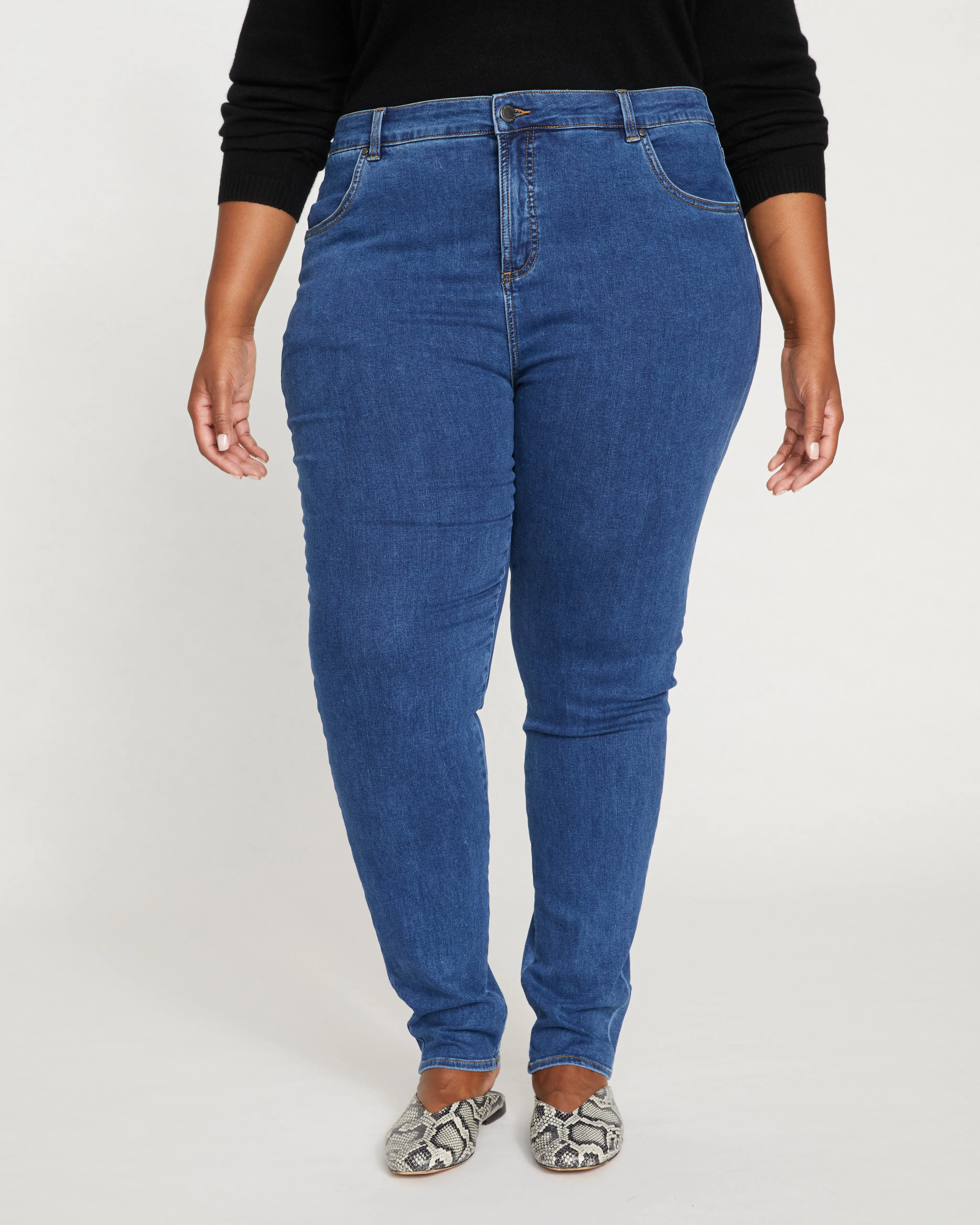 Seine High Rise Skinny Jeans 32 Inch - Odeon Blue