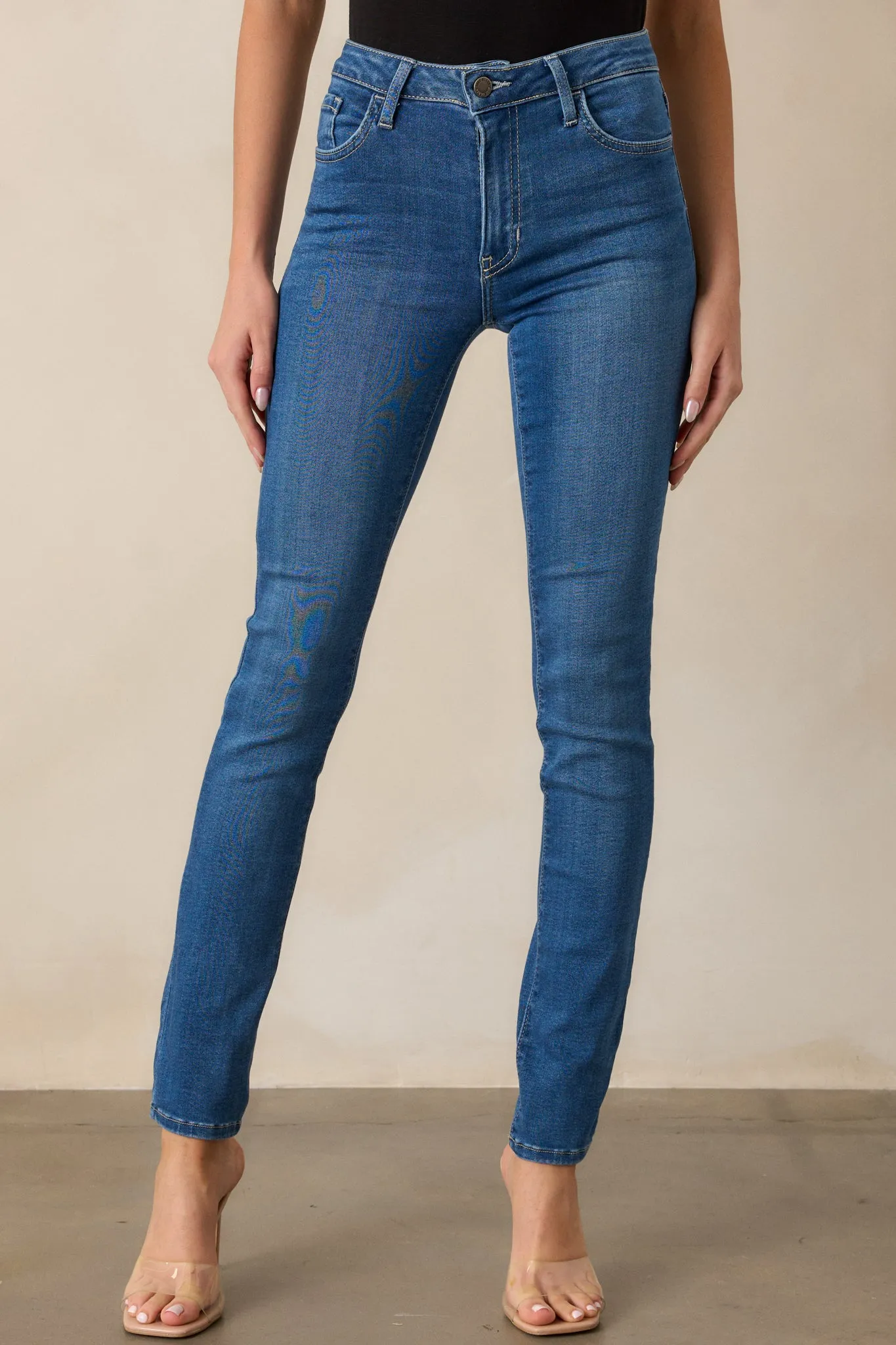 Take A Moment Medium Wash Skinny Jeans