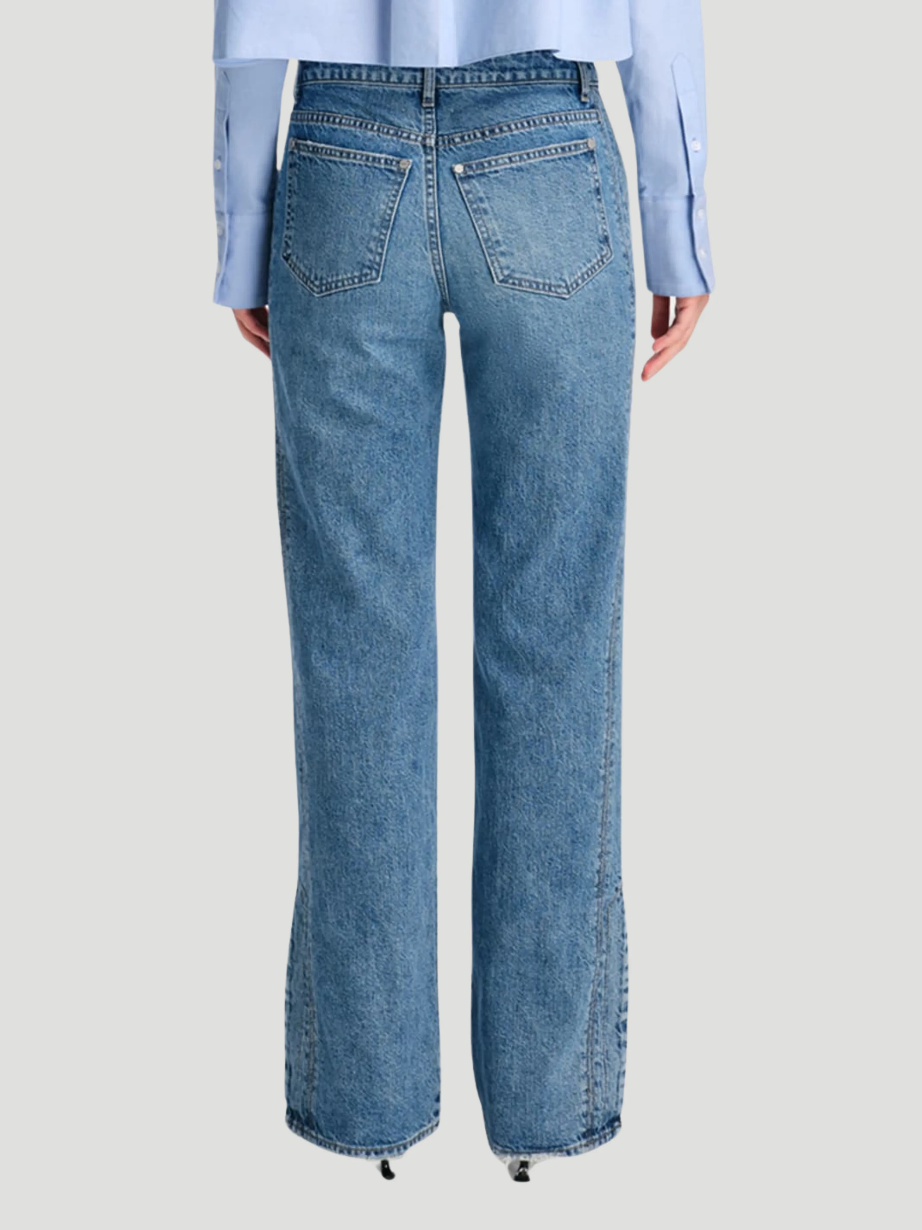 Tangled Up In Blue Wide Leg Jeans in Vintage Wash