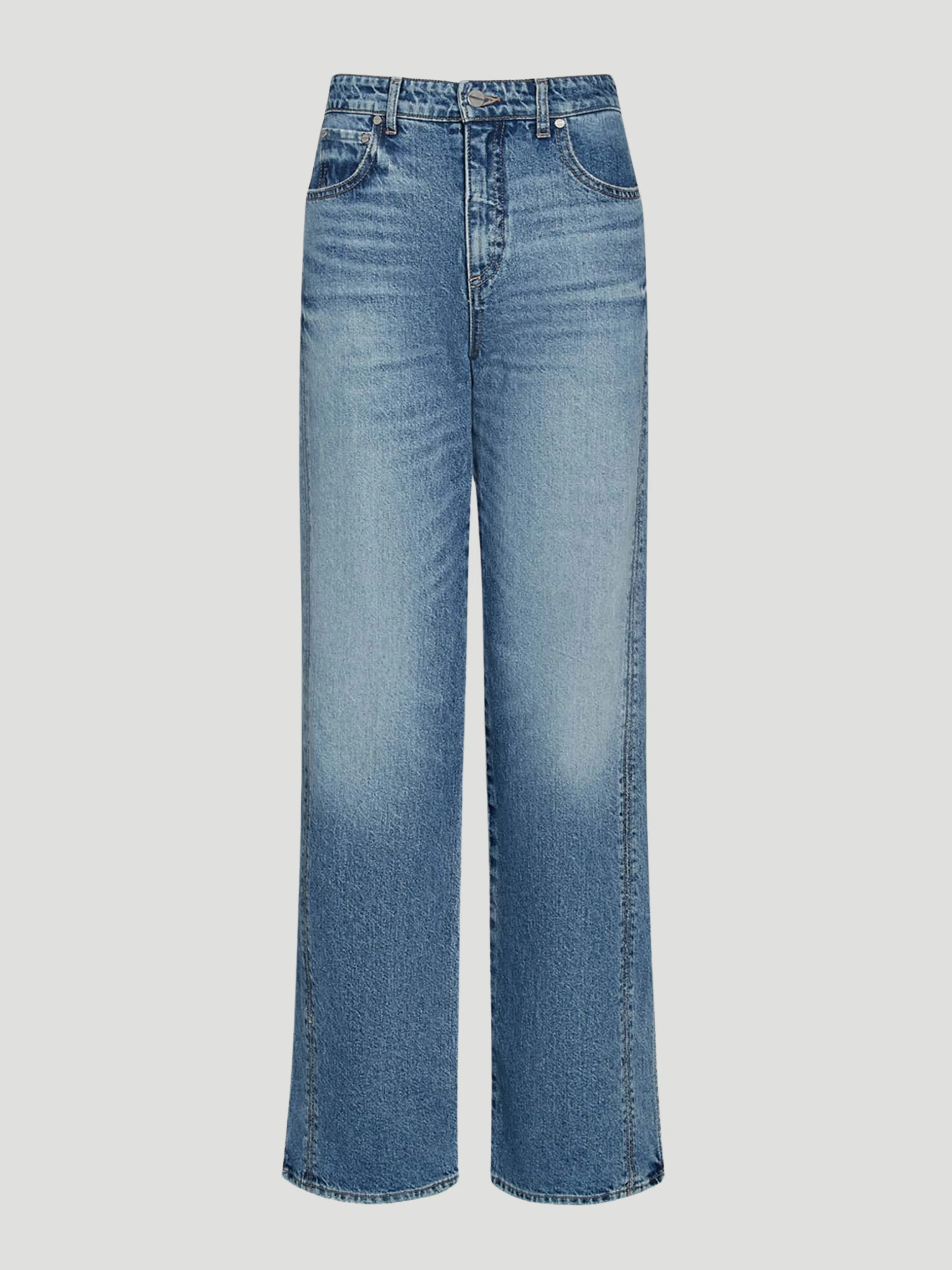 Tangled Up In Blue Wide Leg Jeans in Vintage Wash