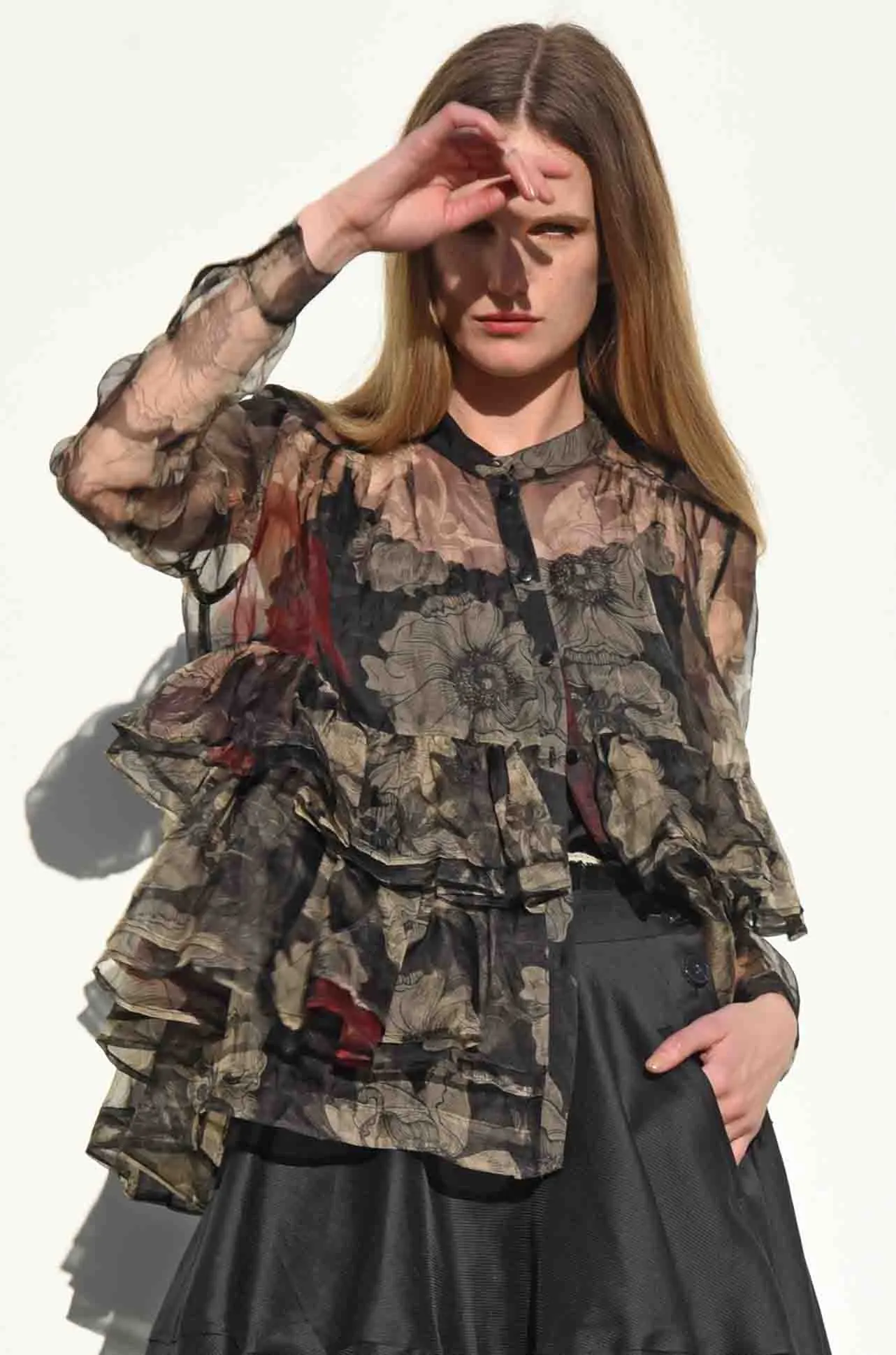 Trelise Cooper - Always Transparent Dusk Frill Dawn Shirt