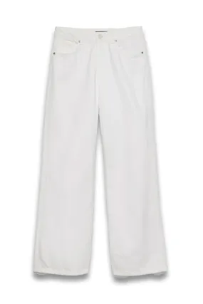 White Workable Wide Jeans