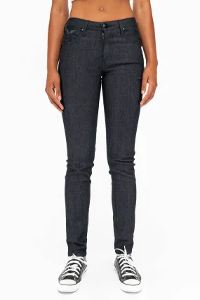 WOMENS CLASSIC 5 POCKET SKINNY JEANS IN RAW