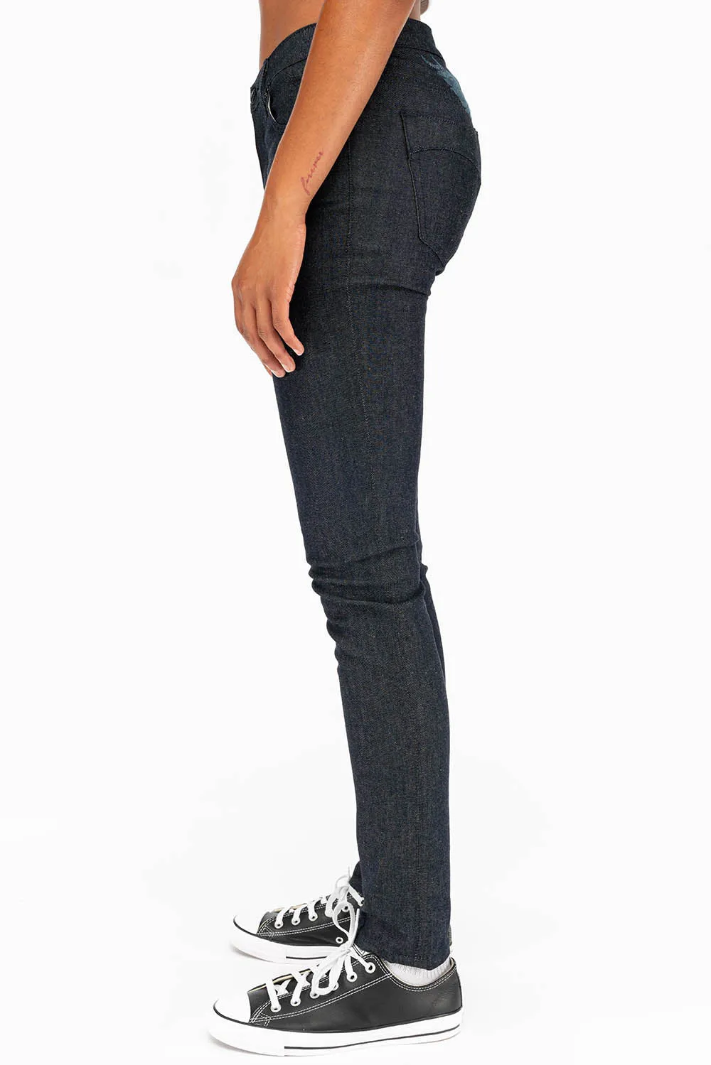 WOMENS CLASSIC 5 POCKET SKINNY JEANS IN RAW