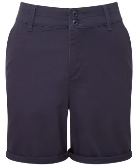 Womens lightweight chino shorts | Navy